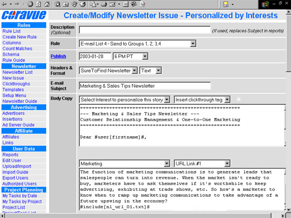 Create a Personalized E-Mail Newsletter for Each Subscriber